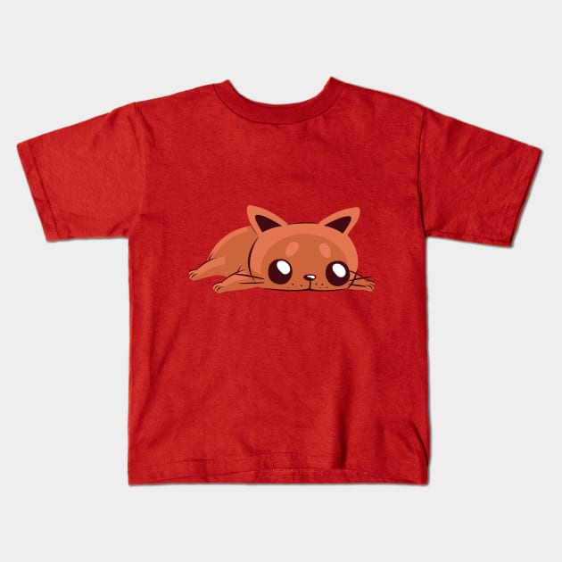 cute kitty Kids T-Shirt by D.O.A